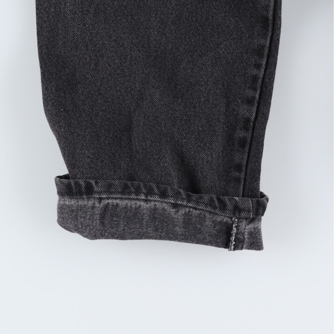 Rustler Black Denim Straight Denim Pants for Men, W32 equivalent cotton black type Vintage Second Hand