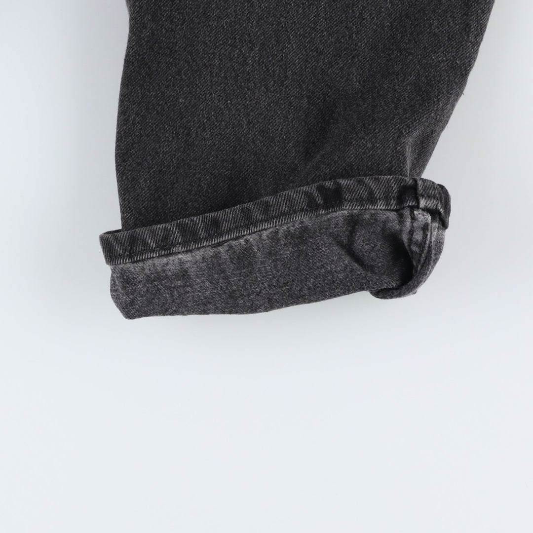 Rustler Black Denim Straight Denim Pants for Men, W32 equivalent cotton black type Vintage Second Hand