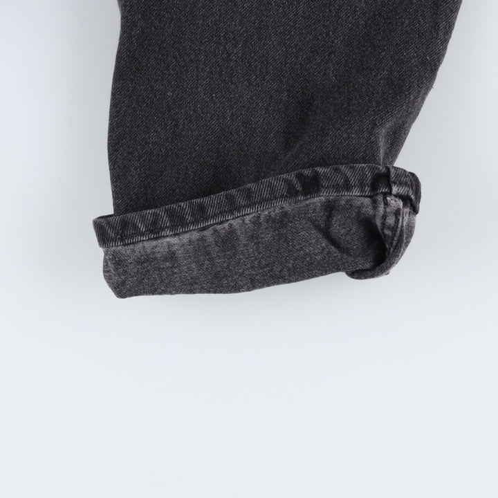Rustler Black Denim Straight Denim Pants for Men, W32 equivalent cotton black type Vintage Second Hand