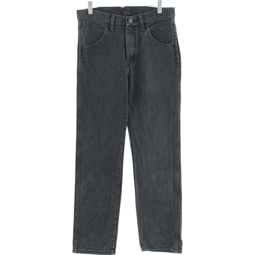 Rustler Black Denim Straight Denim Pants for Men, W30 equivalent cotton black type Vintage Second Hand