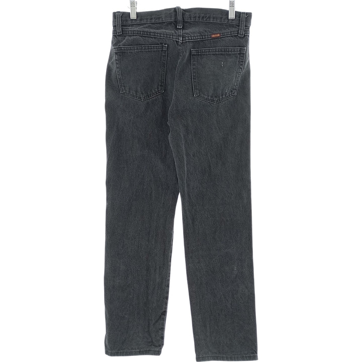 Rustler Black Denim Straight Denim Pants for Men, W30 equivalent cotton black type Vintage Second Hand