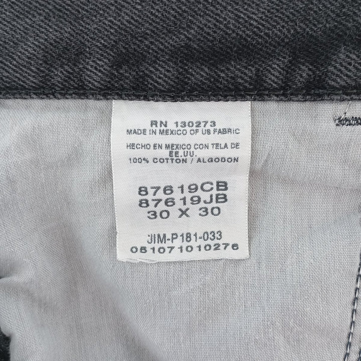 Rustler Black Denim Straight Denim Pants for Men, W30 equivalent cotton black type Vintage Second Hand