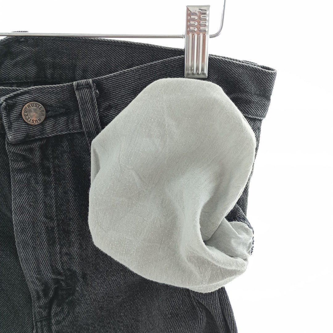 Rustler Black Denim Straight Denim Pants for Men, W30 equivalent cotton black type Vintage Second Hand