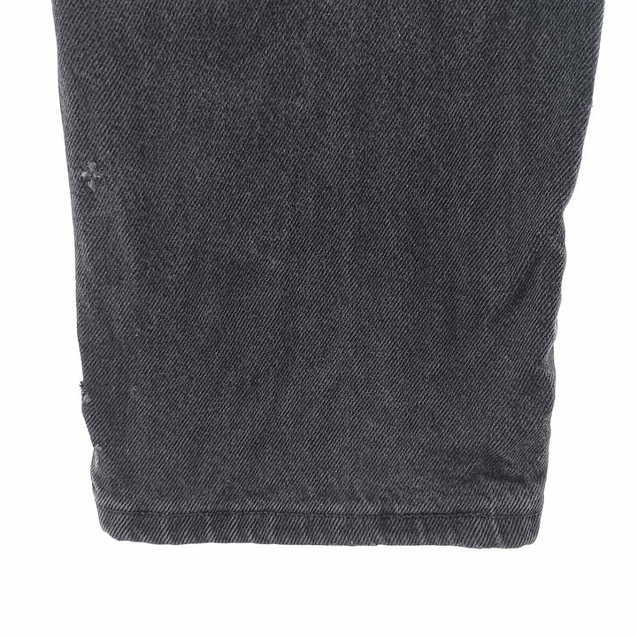 Rustler Black Denim Straight Denim Pants for Men, W30 equivalent cotton black type Vintage Second Hand
