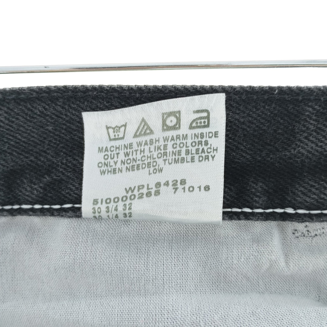 Rustler Black Denim Straight Denim Pants for Men, W30 equivalent cotton black type Vintage Second Hand