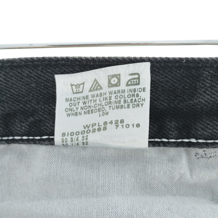 Rustler Black Denim Straight Denim Pants for Men, W30 equivalent cotton black type Vintage Second Hand