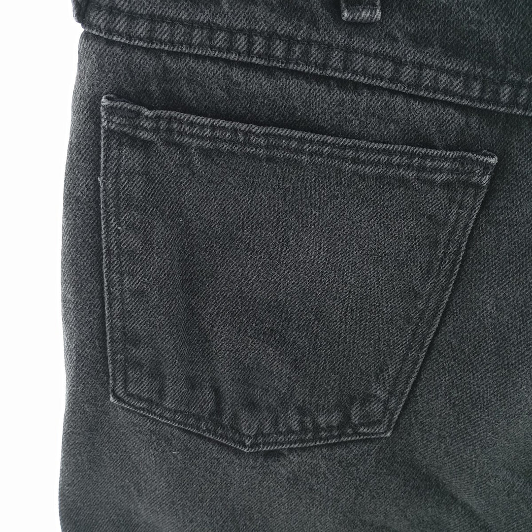 Rustler Black Denim Straight Denim Pants for Men, W30 equivalent cotton black type Vintage Second Hand