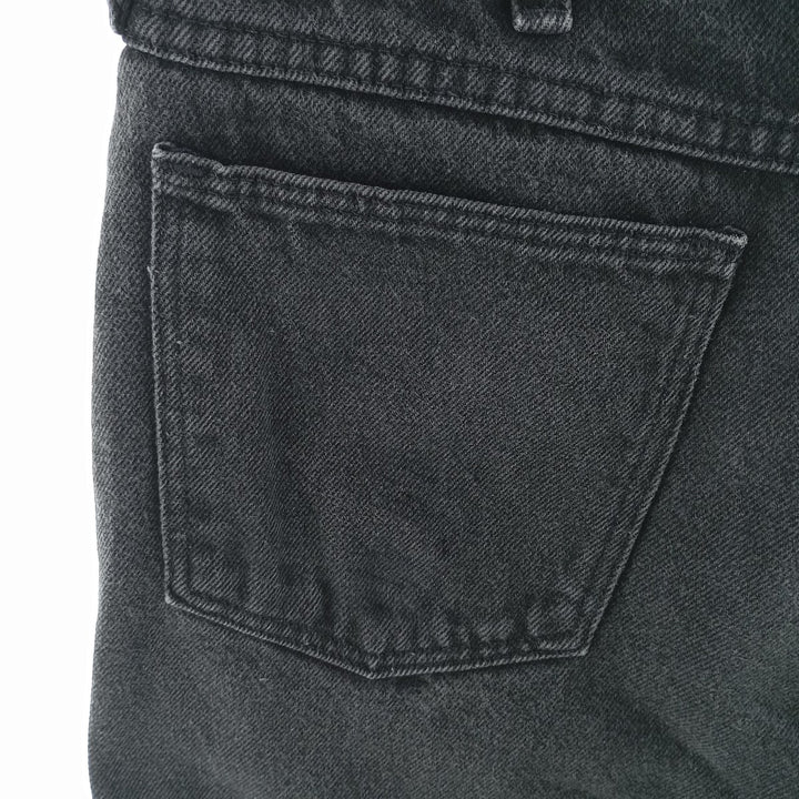 Rustler Black Denim Straight Denim Pants for Men, W30 equivalent cotton black type Vintage Second Hand