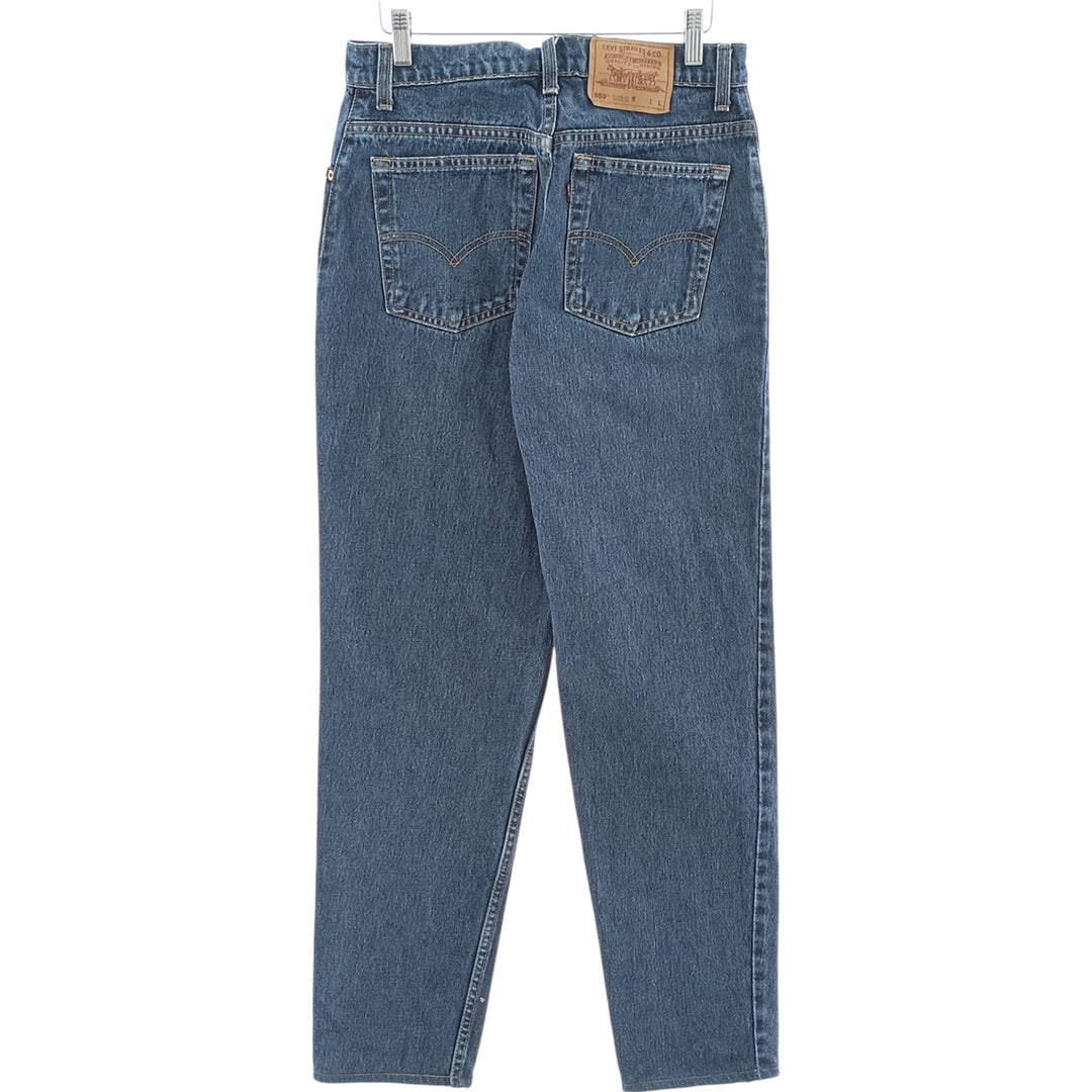 90'S Levi's 551 Relaxed Fit Tapered Leg Tapered Denim Pants Made in USA Women's L (w30) Vintage cotton blue type Vintage Second Hand