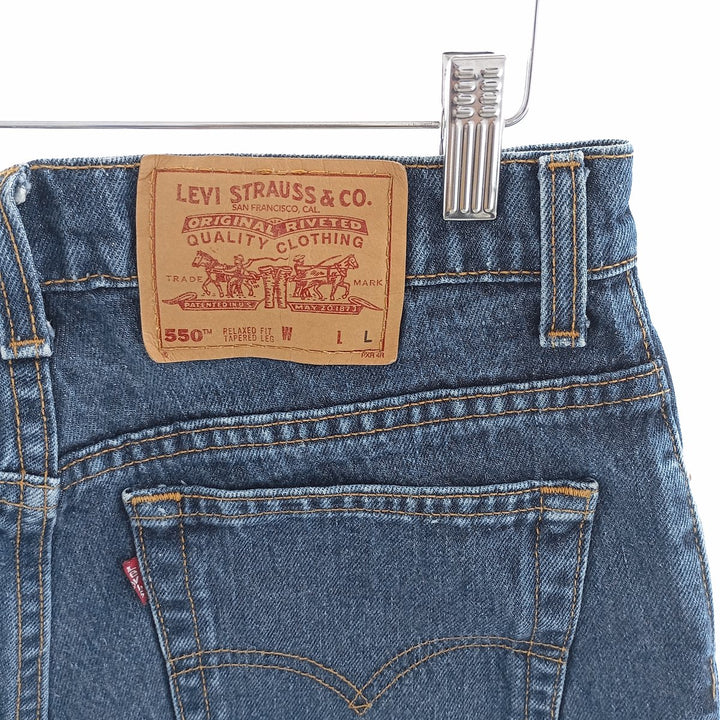 90'S Levi's 551 Relaxed Fit Tapered Leg Tapered Denim Pants Made in USA Women's L (w30) Vintage cotton blue type Vintage Second Hand