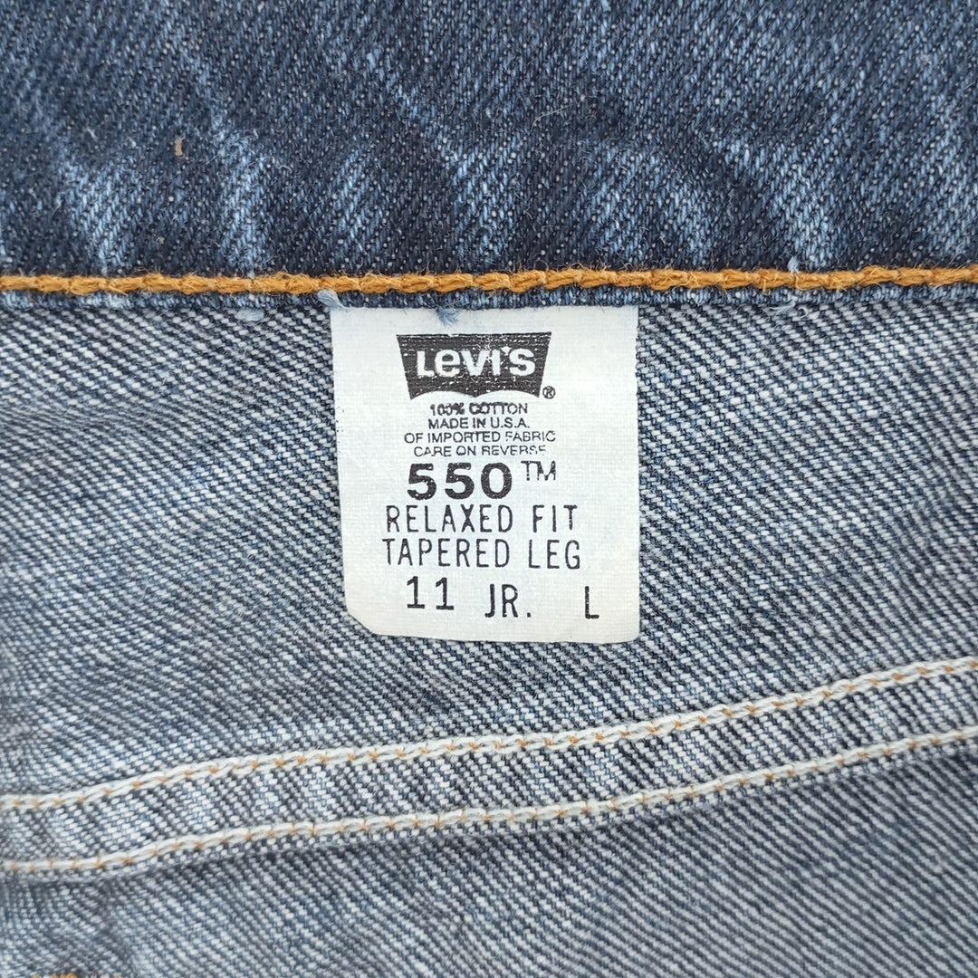 90'S Levi's 551 Relaxed Fit Tapered Leg Tapered Denim Pants Made in USA Women's L (w30) Vintage cotton blue type Vintage Second Hand