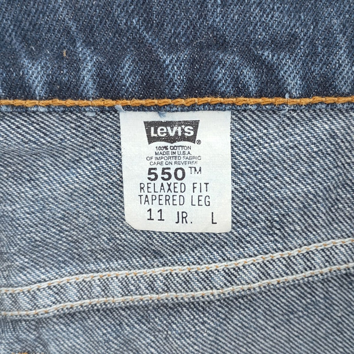 90'S Levi's 551 Relaxed Fit Tapered Leg Tapered Denim Pants Made in USA Women's L (w30) Vintage cotton blue type Vintage Second Hand