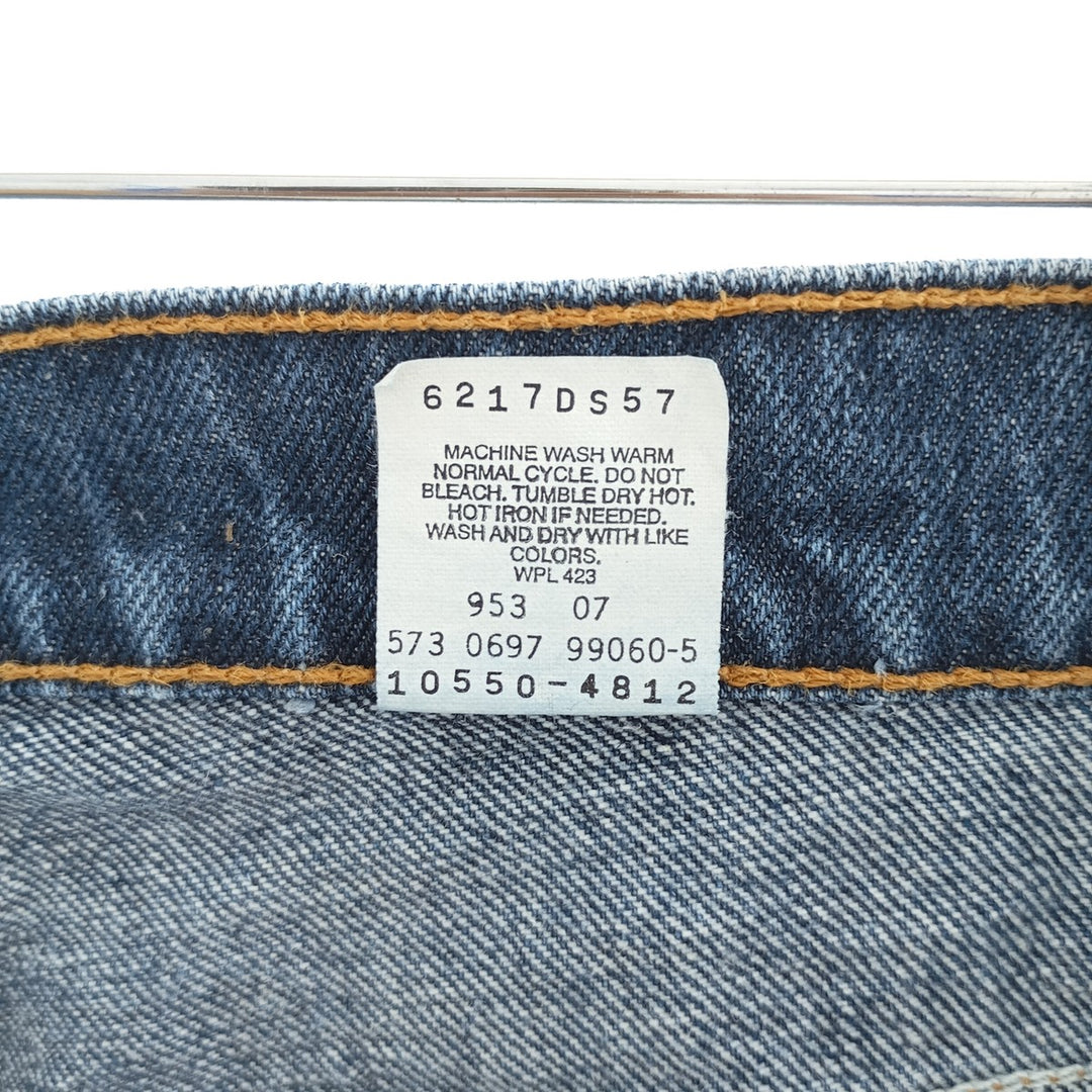 90'S Levi's 551 Relaxed Fit Tapered Leg Tapered Denim Pants Made in USA Women's L (w30) Vintage cotton blue type Vintage Second Hand