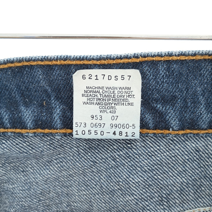 90'S Levi's 551 Relaxed Fit Tapered Leg Tapered Denim Pants Made in USA Women's L (w30) Vintage cotton blue type Vintage Second Hand