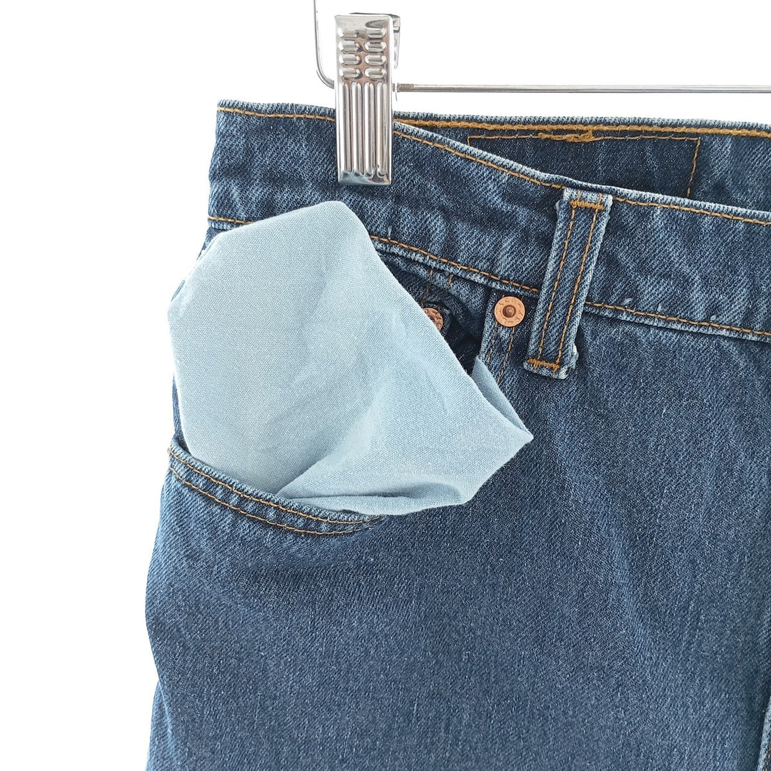 90'S Levi's 551 Relaxed Fit Tapered Leg Tapered Denim Pants Made in USA Women's L (w30) Vintage cotton blue type Vintage Second Hand