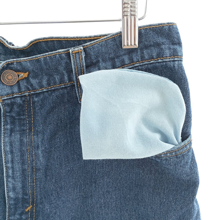 90'S Levi's 551 Relaxed Fit Tapered Leg Tapered Denim Pants Made in USA Women's L (w30) Vintage cotton blue type Vintage Second Hand