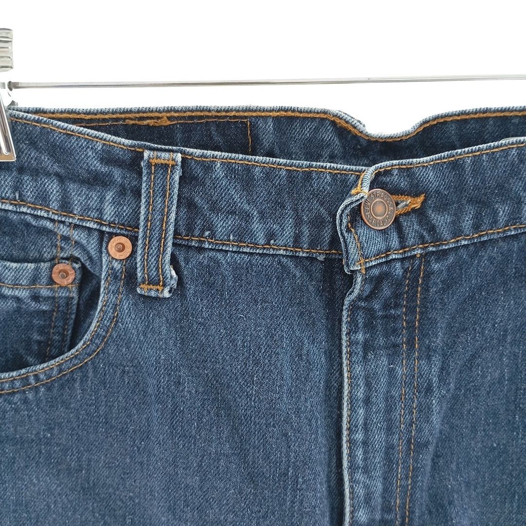 90'S Levi's 551 Relaxed Fit Tapered Leg Tapered Denim Pants Made in USA Women's L (w30) Vintage cotton blue type Vintage Second Hand