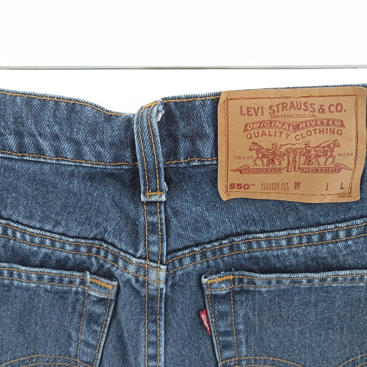 90'S Levi's 551 Relaxed Fit Tapered Leg Tapered Denim Pants Made in USA Women's L (w30) Vintage cotton blue type Vintage Second Hand