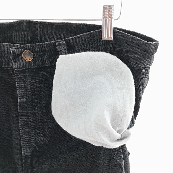 Rustler Black Denim Tapered Denim Pants, Men's Size 34 cotton black type Vintage Second Hand