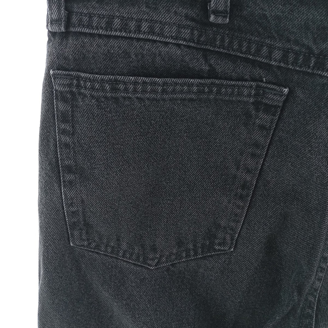 Rustler Black Denim Tapered Denim Pants, Men's Size 34 cotton black type Vintage Second Hand