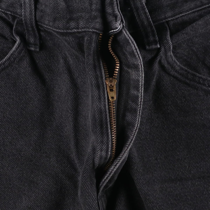 Rustler Black Denim Straight Denim Pants for Men, W32 equivalent cotton black type Vintage Second Hand
