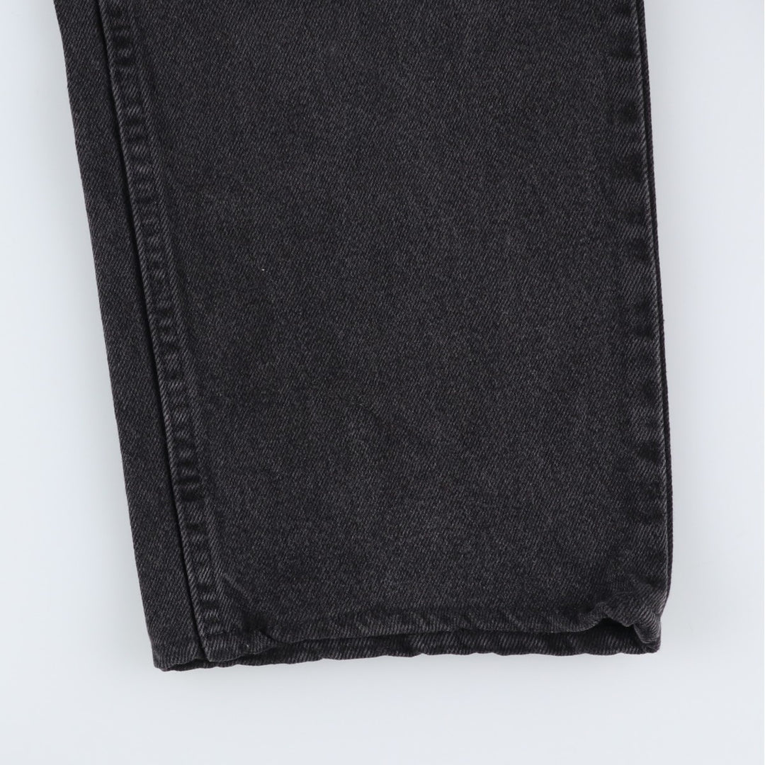 Rustler Black Denim Straight Denim Pants for Men, W32 equivalent cotton black type Vintage Second Hand