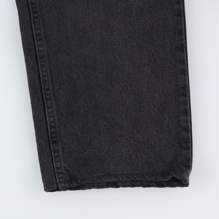 Rustler Black Denim Straight Denim Pants for Men, W32 equivalent cotton black type Vintage Second Hand