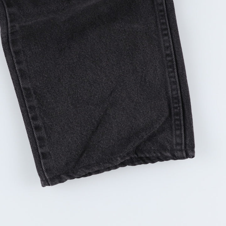 Rustler Black Denim Straight Denim Pants for Men, W32 equivalent cotton black type Vintage Second Hand