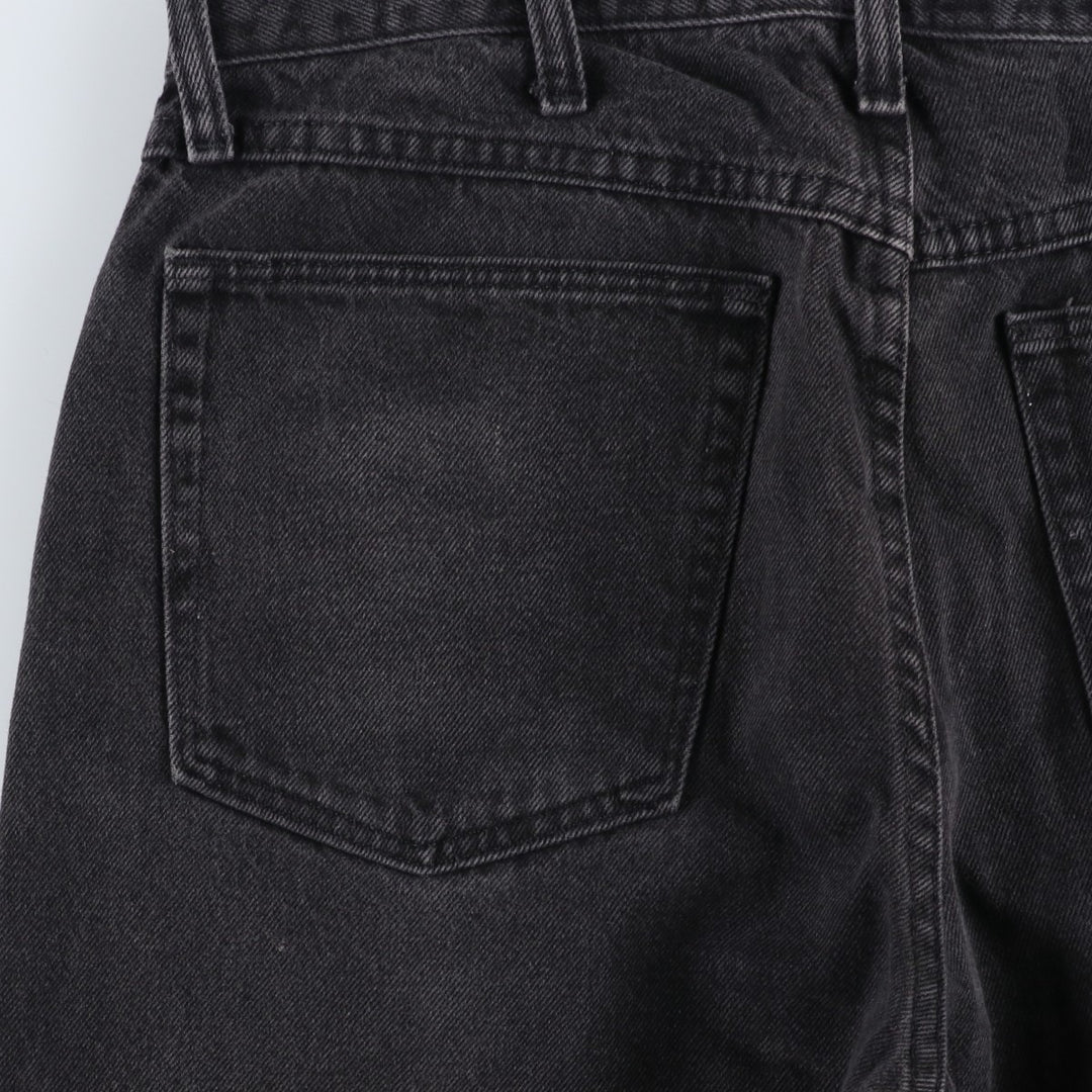 Rustler Black Denim Straight Denim Pants for Men, W32 equivalent cotton black type Vintage Second Hand