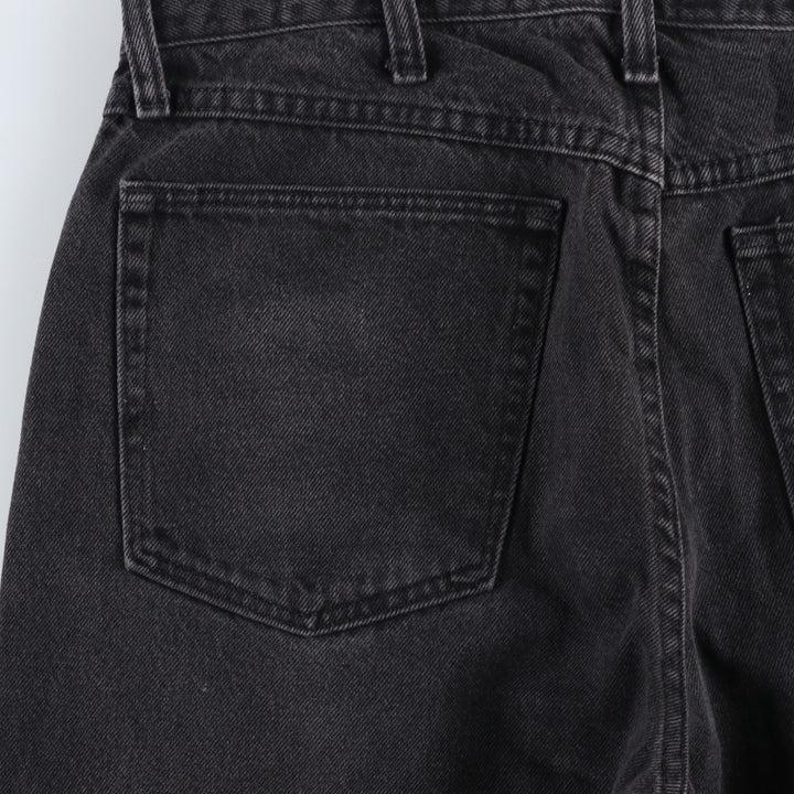 Rustler Black Denim Straight Denim Pants for Men, W32 equivalent cotton black type Vintage Second Hand