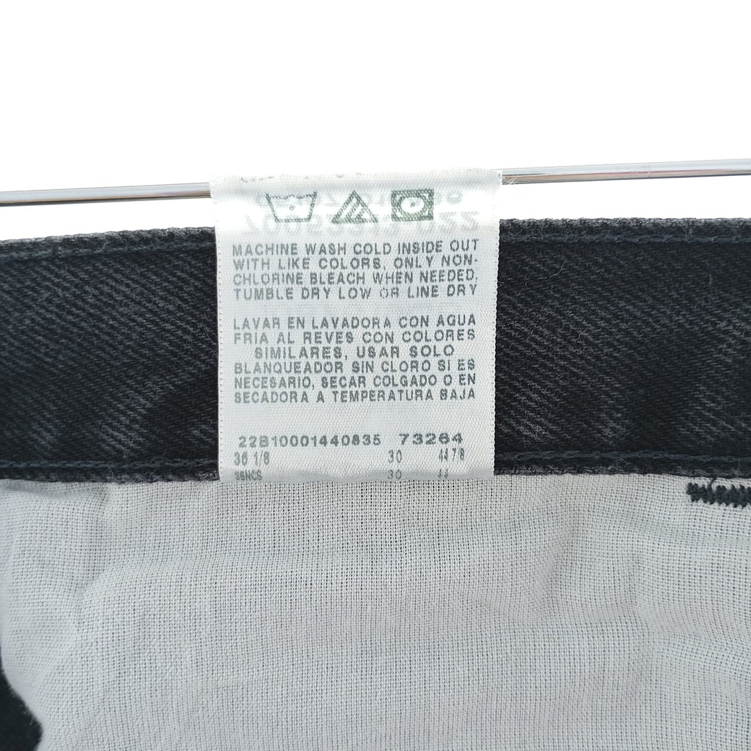Rustler Black Denim Straight Denim Pants for Men, W34 equivalent cotton black type Vintage Second Hand