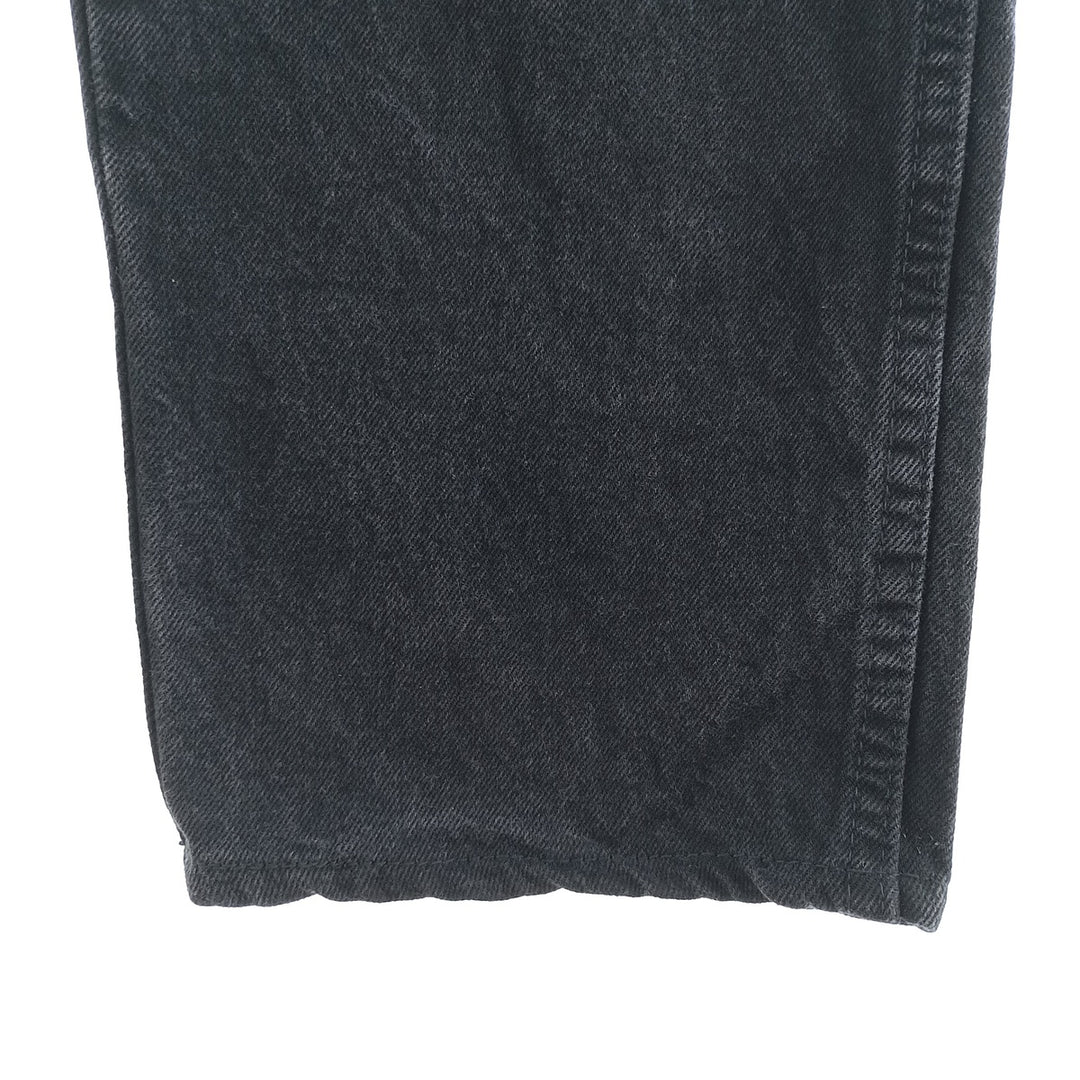 Rustler Black Denim Straight Denim Pants for Men, W34 equivalent cotton black type Vintage Second Hand