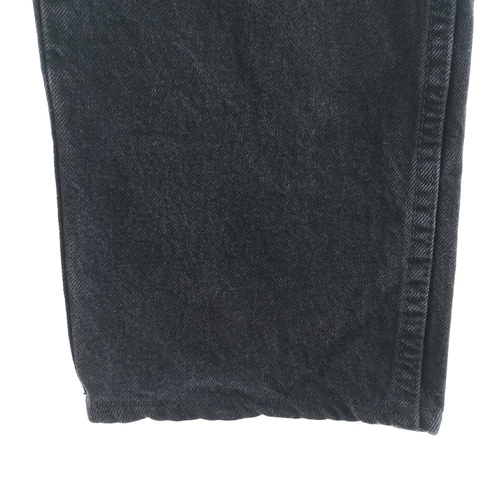 Rustler Black Denim Straight Denim Pants for Men, W34 equivalent cotton black type Vintage Second Hand