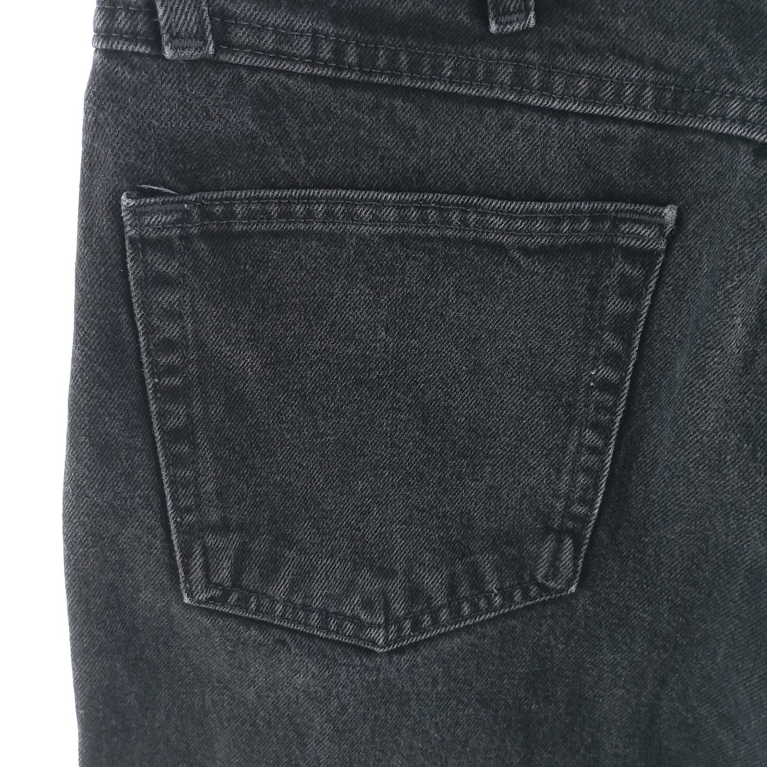 Rustler Black Denim Straight Denim Pants for Men, W34 equivalent cotton black type Vintage Second Hand