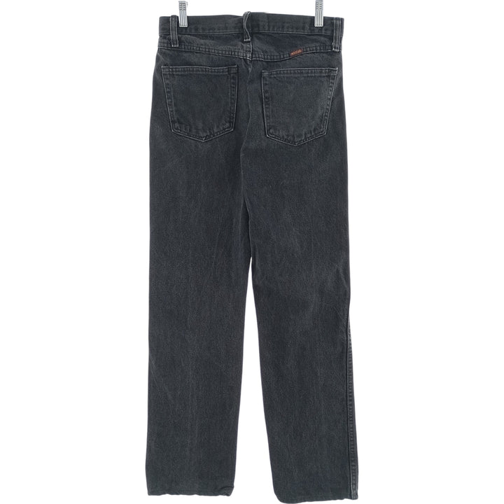 Rustler Black Denim Tapered Denim Pants, Men's Size W29 cotton black type Vintage Second Hand