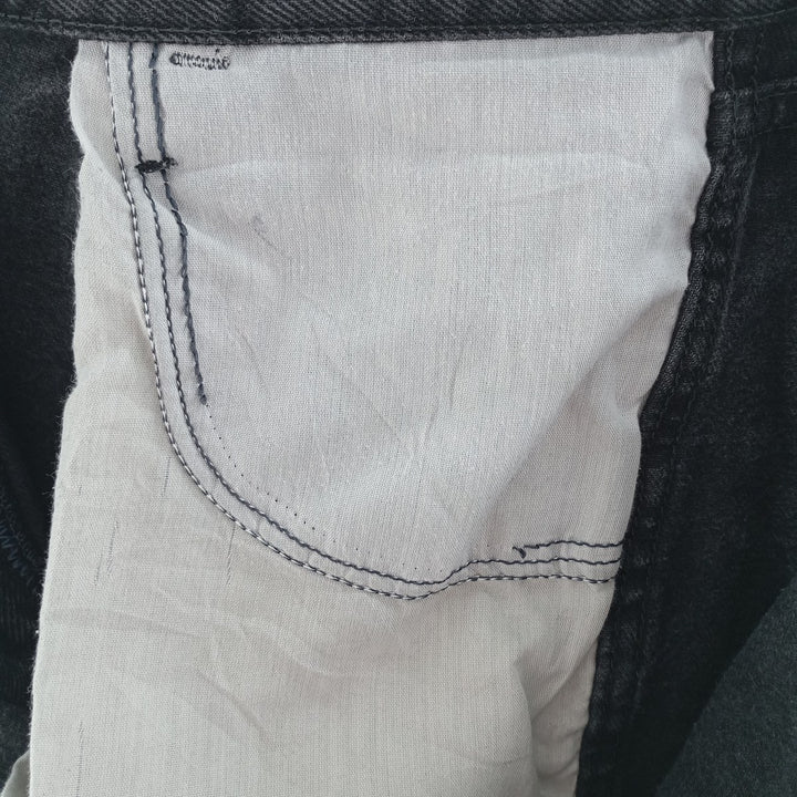 Rustler Black Denim Tapered Denim Pants, Men's Size W29 cotton black type Vintage Second Hand