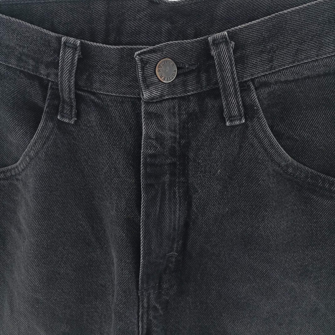 Rustler Black Denim Tapered Denim Pants, Men's Size W29 cotton black type Vintage Second Hand