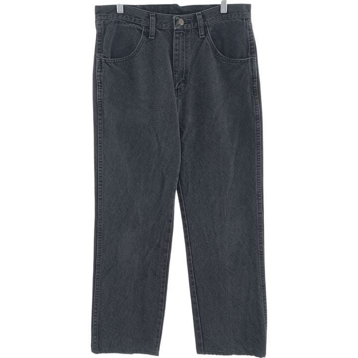 RUSTLER Black Denim Tapered Denim Pants, Men's Size W33 cotton black type Vintage Second Hand