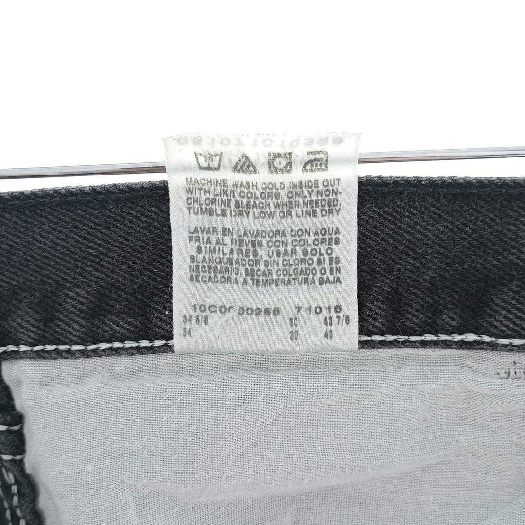 RUSTLER Black Denim Tapered Denim Pants, Men's Size W33 cotton black type Vintage Second Hand