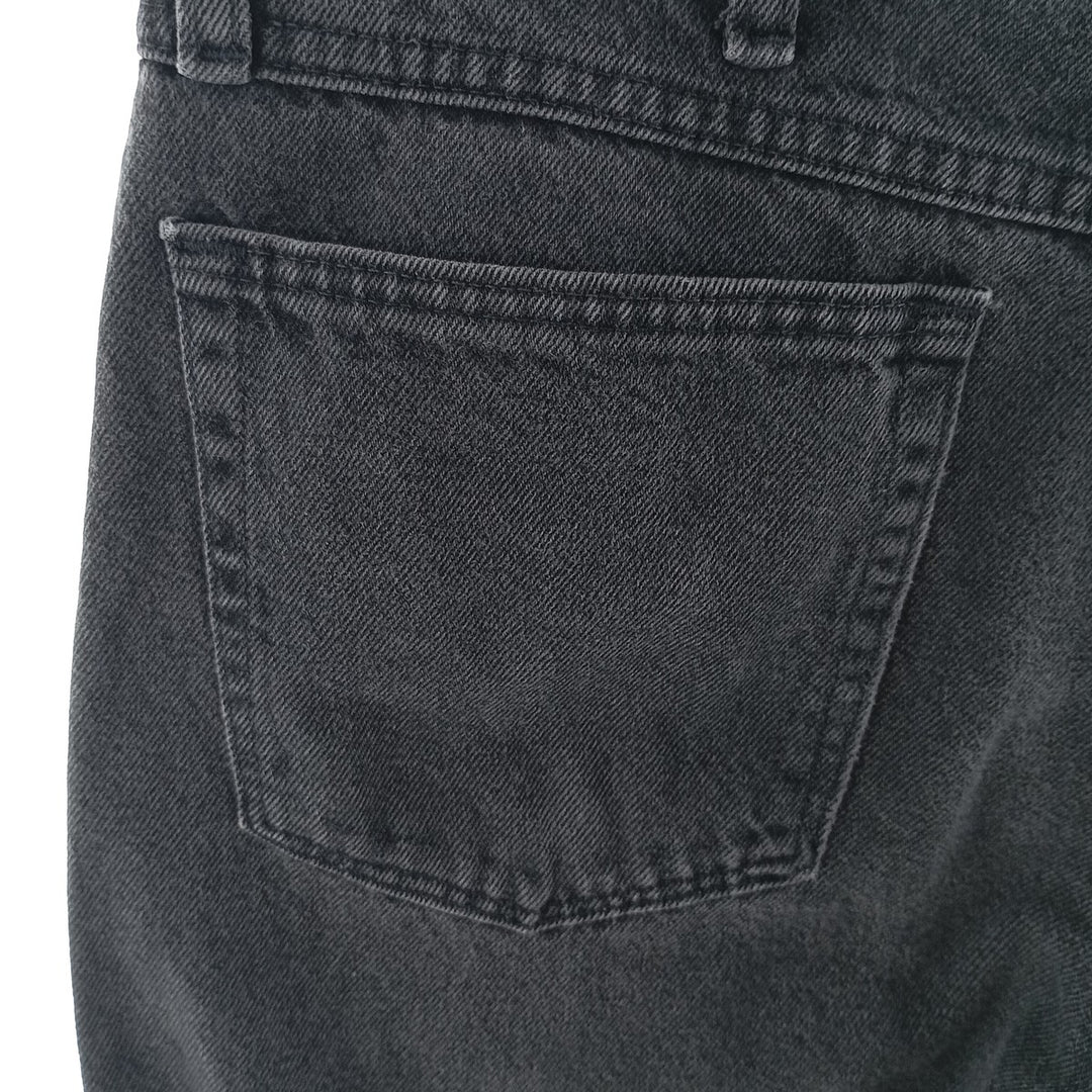 RUSTLER Black Denim Tapered Denim Pants, Men's Size W33 cotton black type Vintage Second Hand