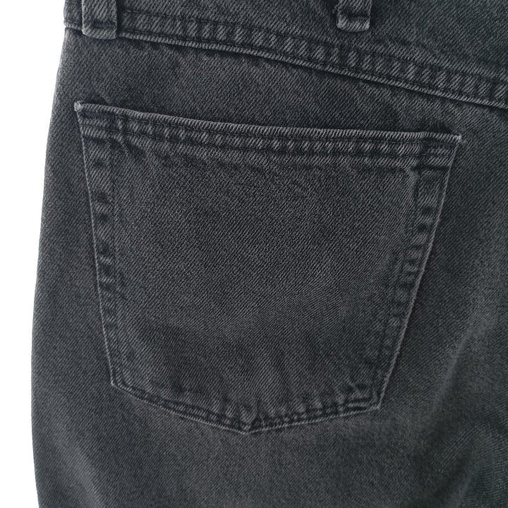 RUSTLER Black Denim Tapered Denim Pants, Men's Size W33 cotton black type Vintage Second Hand