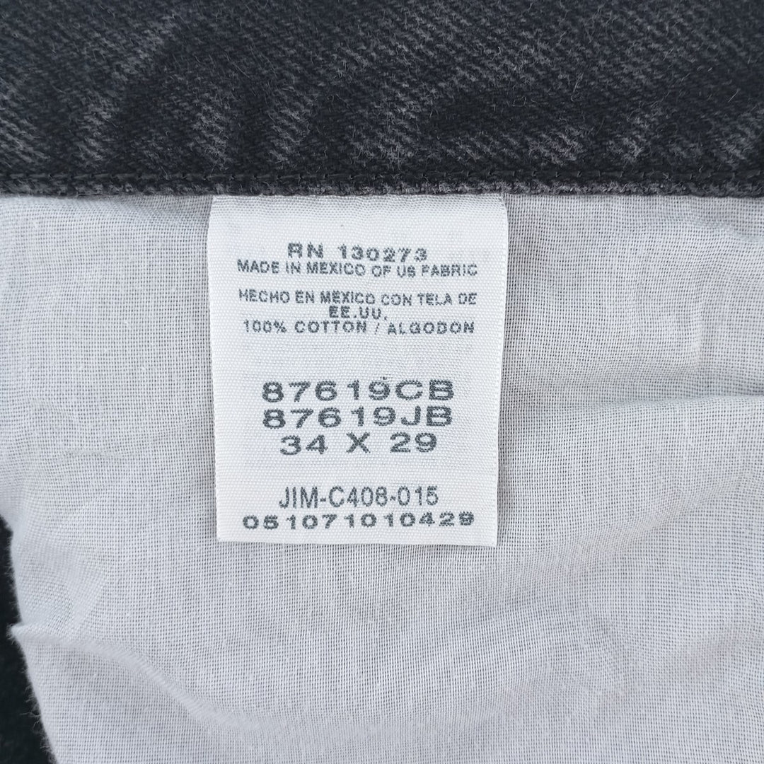 Rustler Black Denim Straight Denim Pants for Men, W33 equivalent cotton black type Vintage Second Hand