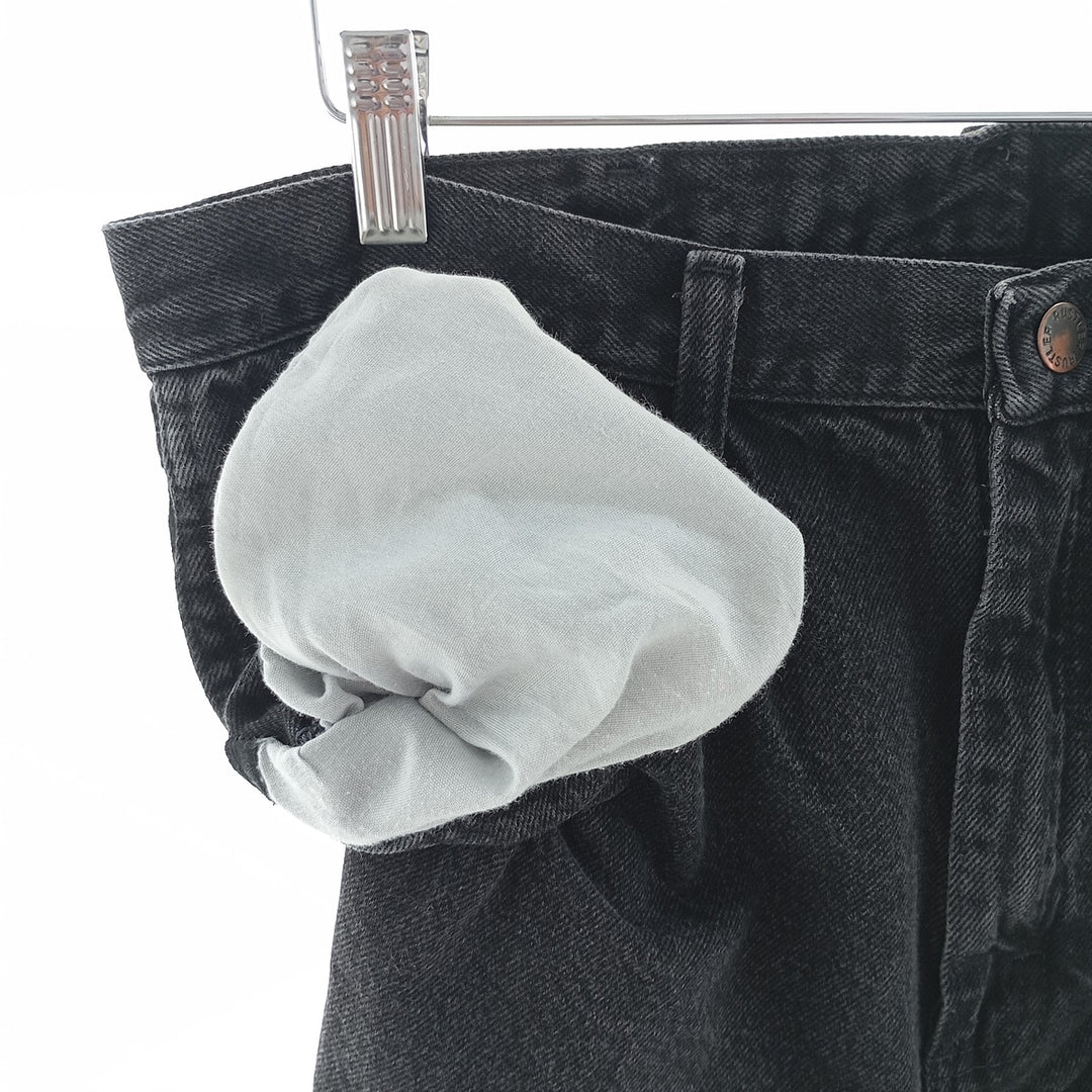 Rustler Black Denim Straight Denim Pants for Men, W33 equivalent cotton black type Vintage Second Hand