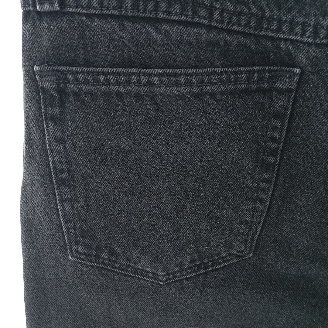Rustler Black Denim Straight Denim Pants for Men, W33 equivalent cotton black type Vintage Second Hand