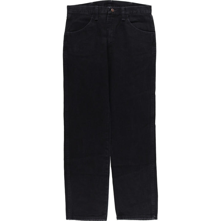 Rustler Black Denim Straight Denim Pants for Men, W31 equivalent cotton black type Vintage Second Hand