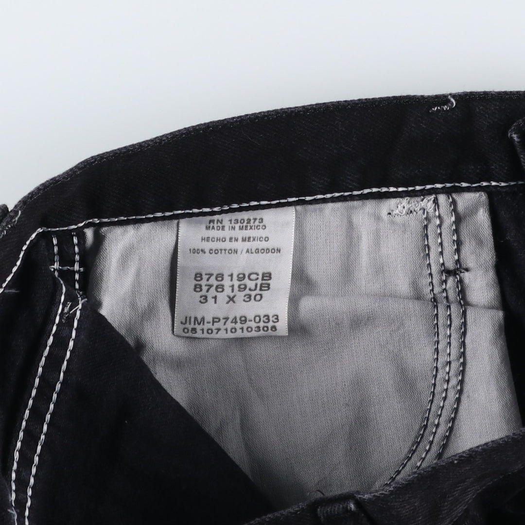 Rustler Black Denim Straight Denim Pants for Men, W31 equivalent cotton black type Vintage Second Hand