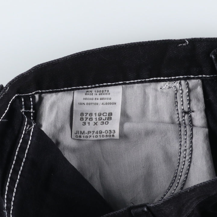 Rustler Black Denim Straight Denim Pants for Men, W31 equivalent cotton black type Vintage Second Hand