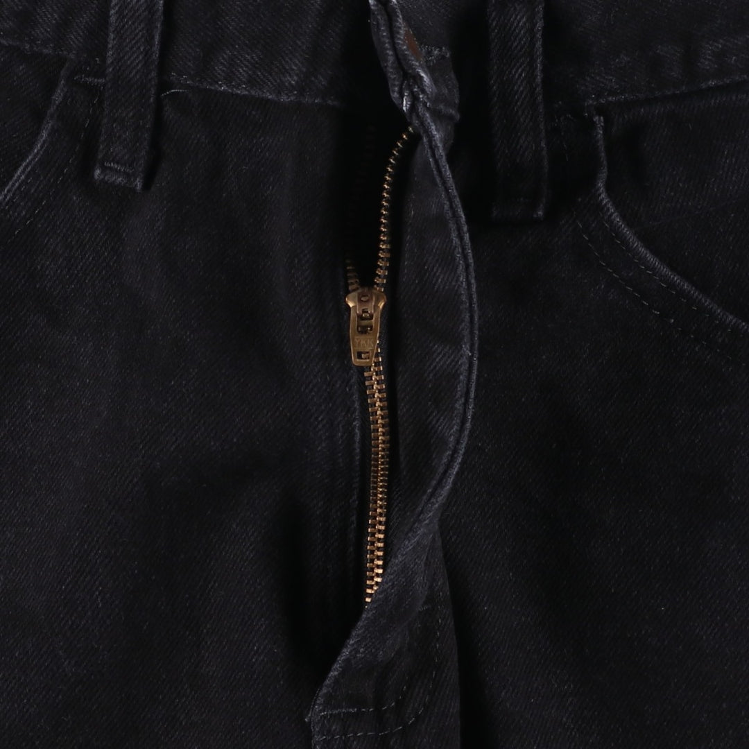 Rustler Black Denim Straight Denim Pants for Men, W31 equivalent cotton black type Vintage Second Hand