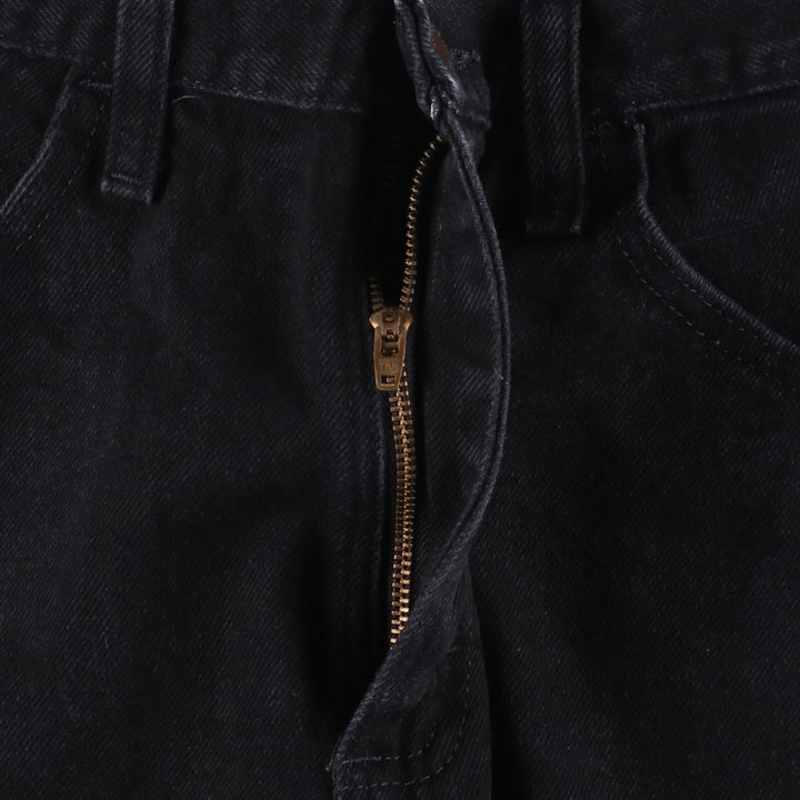 Rustler Black Denim Straight Denim Pants for Men, W31 equivalent cotton black type Vintage Second Hand