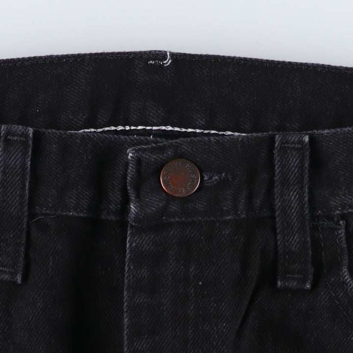 Rustler Black Denim Straight Denim Pants for Men, W31 equivalent cotton black type Vintage Second Hand